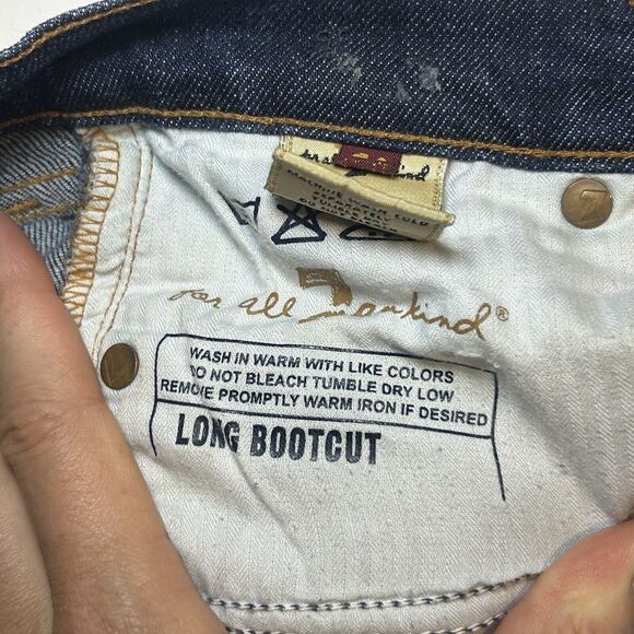 7 For All Mankind Women's Long Bootcut Jeans - Size 30x34 Medium Wash - Picture 7 of 7